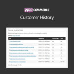 WooCommerce Customer History