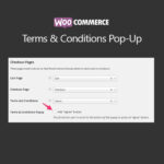 WooCommerce Terms and Conditions Popup